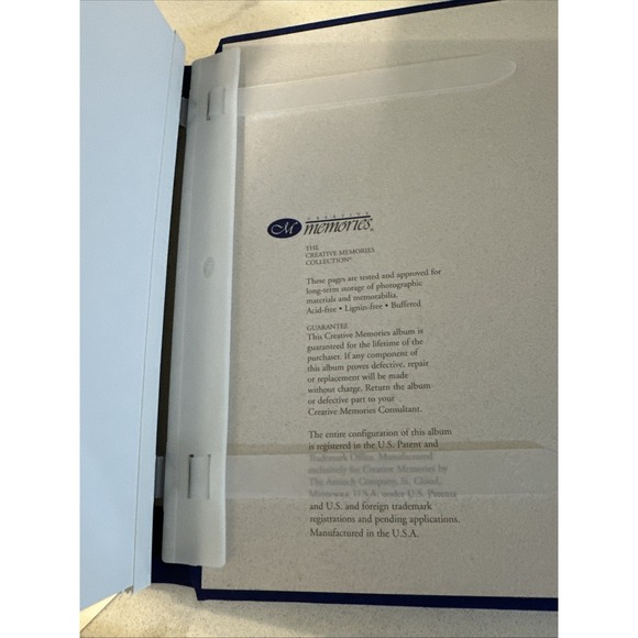 Creative Memories New  7 x 7 Sapphire‎ Blue Album With Many Accessories - Picture 2 of 10